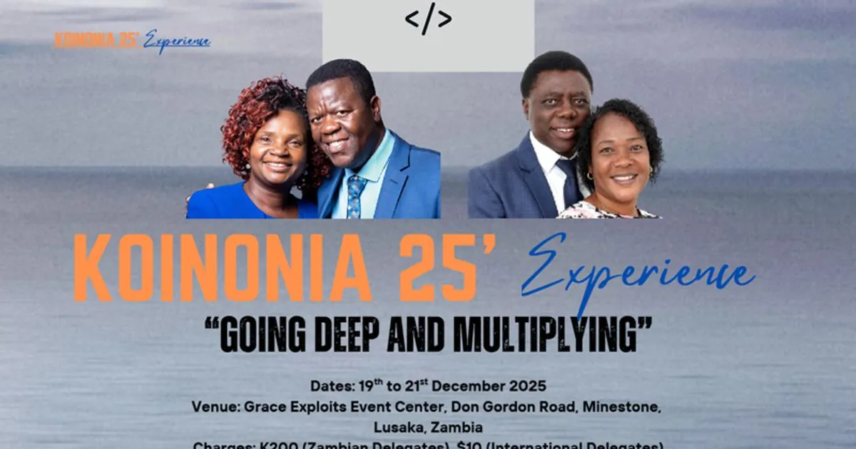 Koinonia 25 Experience, Going Deep and Multiplying