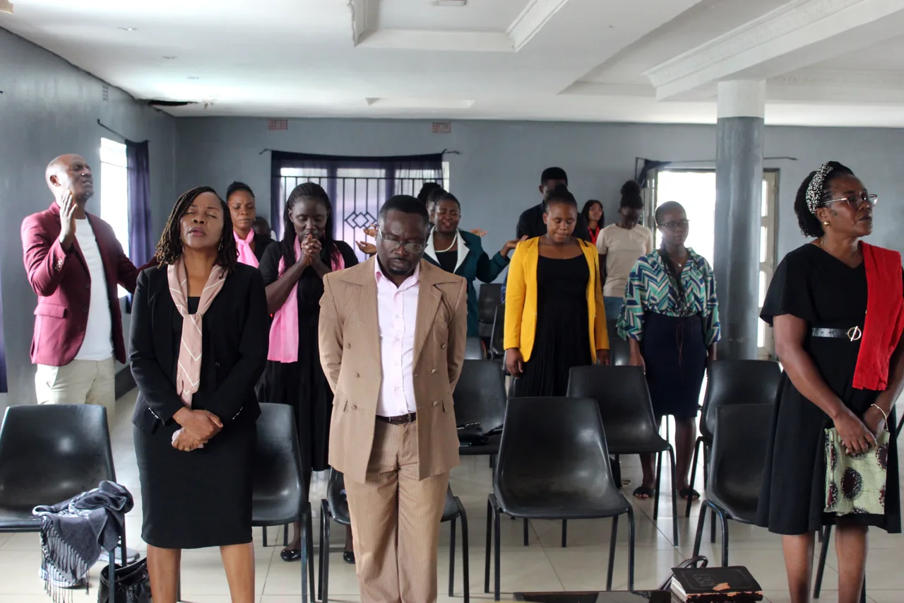 The serving team after a Sunday service